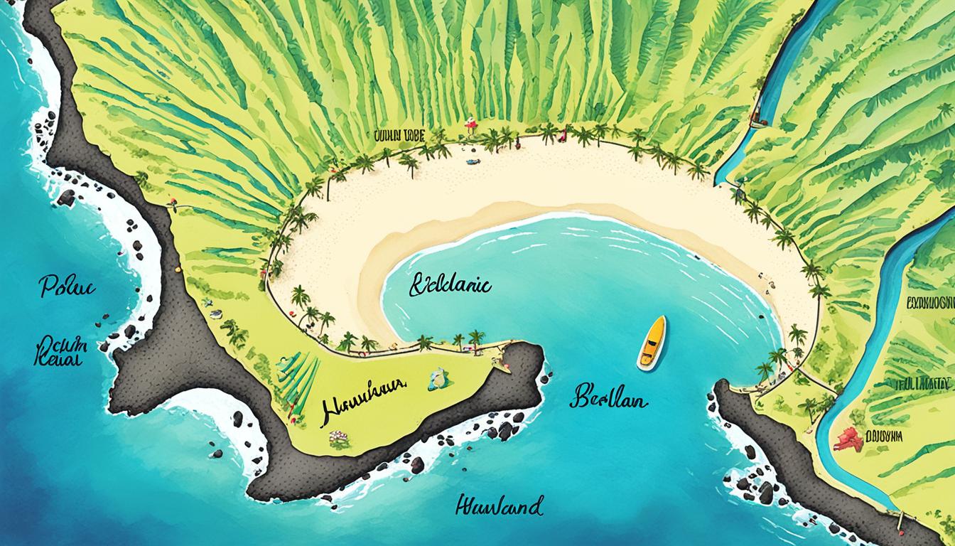 Big Island beach map