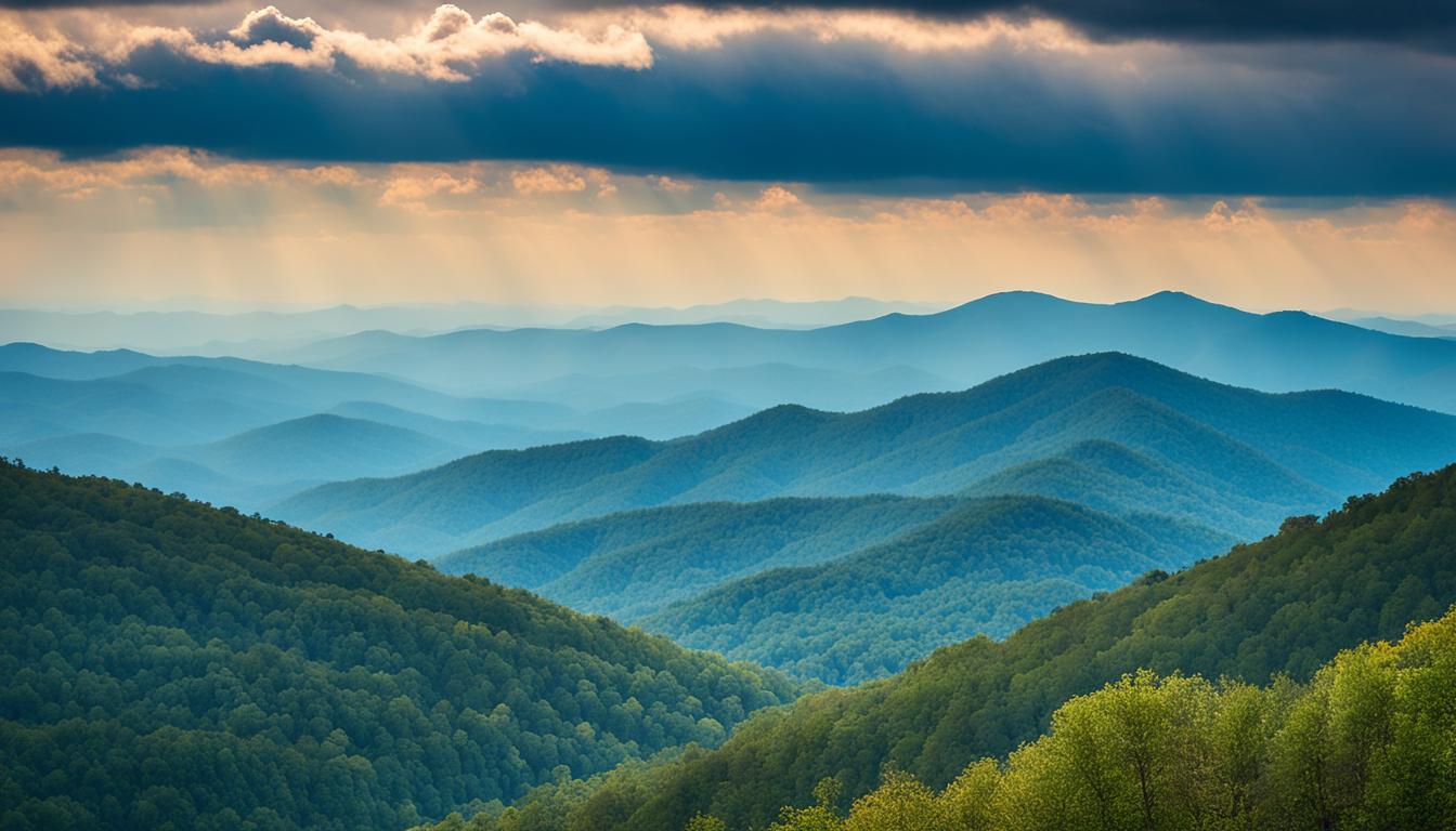 Blue Ridge Parkway scenic overlook