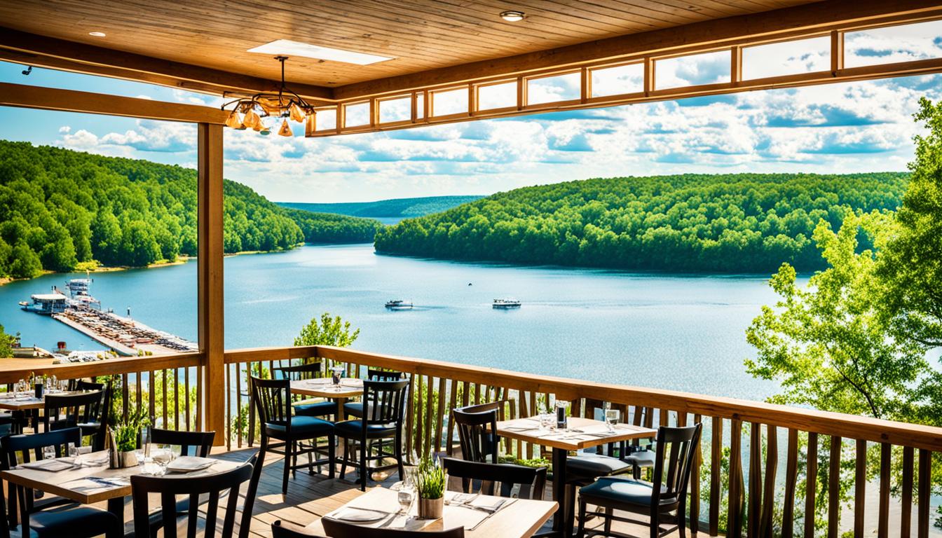 Bull Shoals Lake lakeside dining