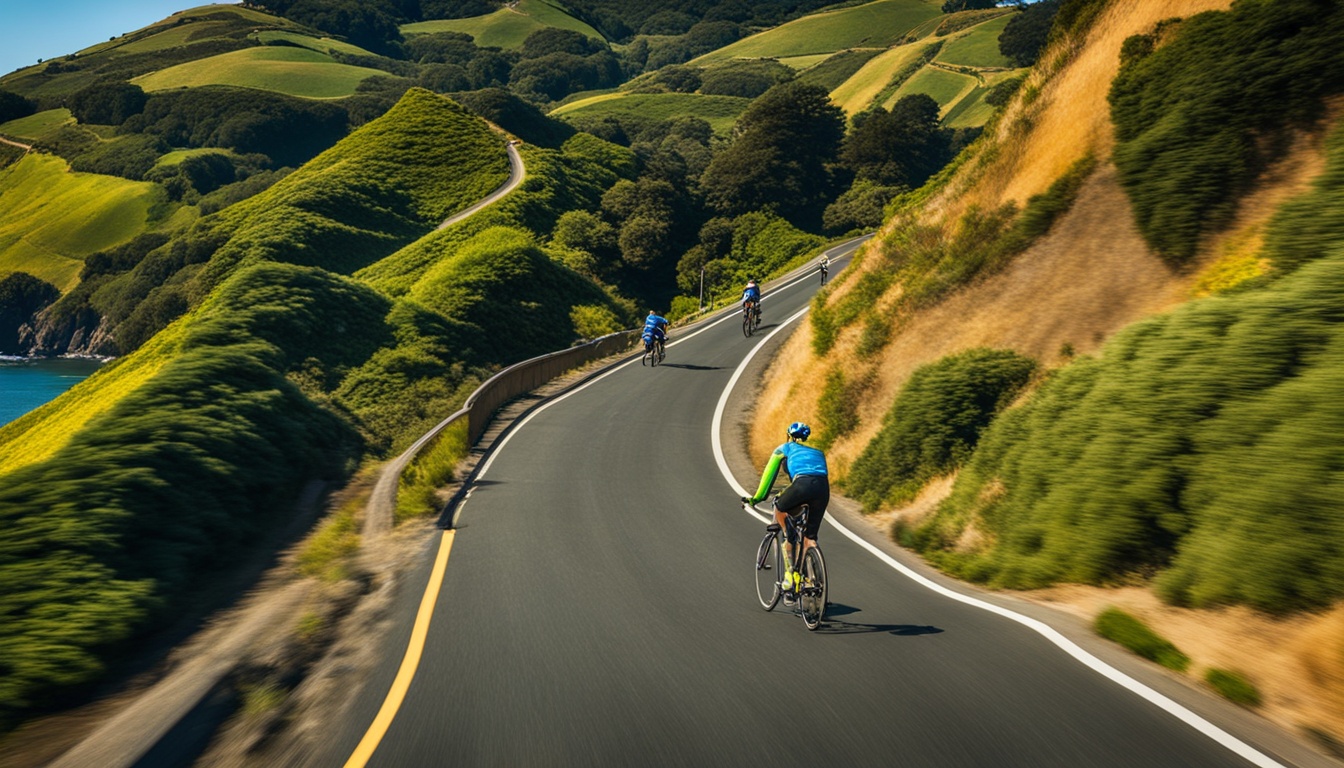 Cycling in Sausalito