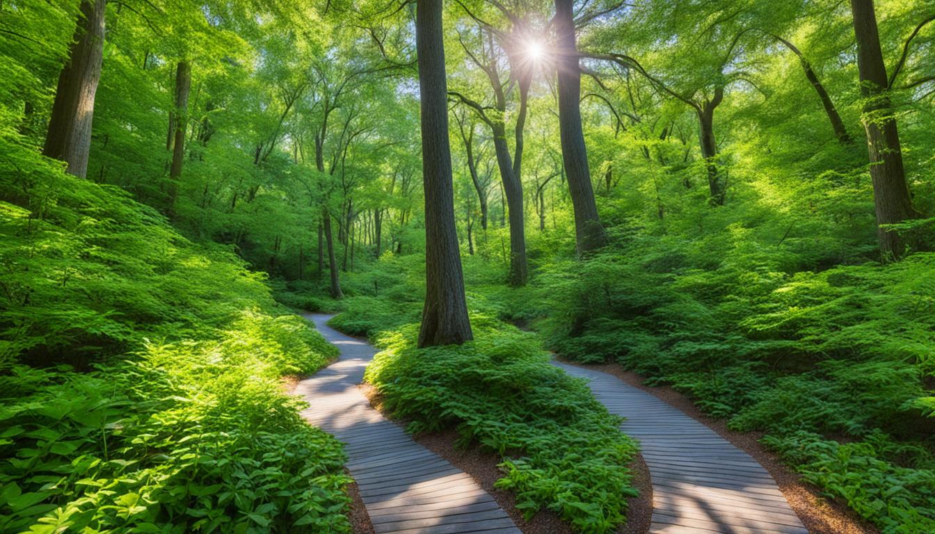 Hiking trails in Bowers Beach State Park