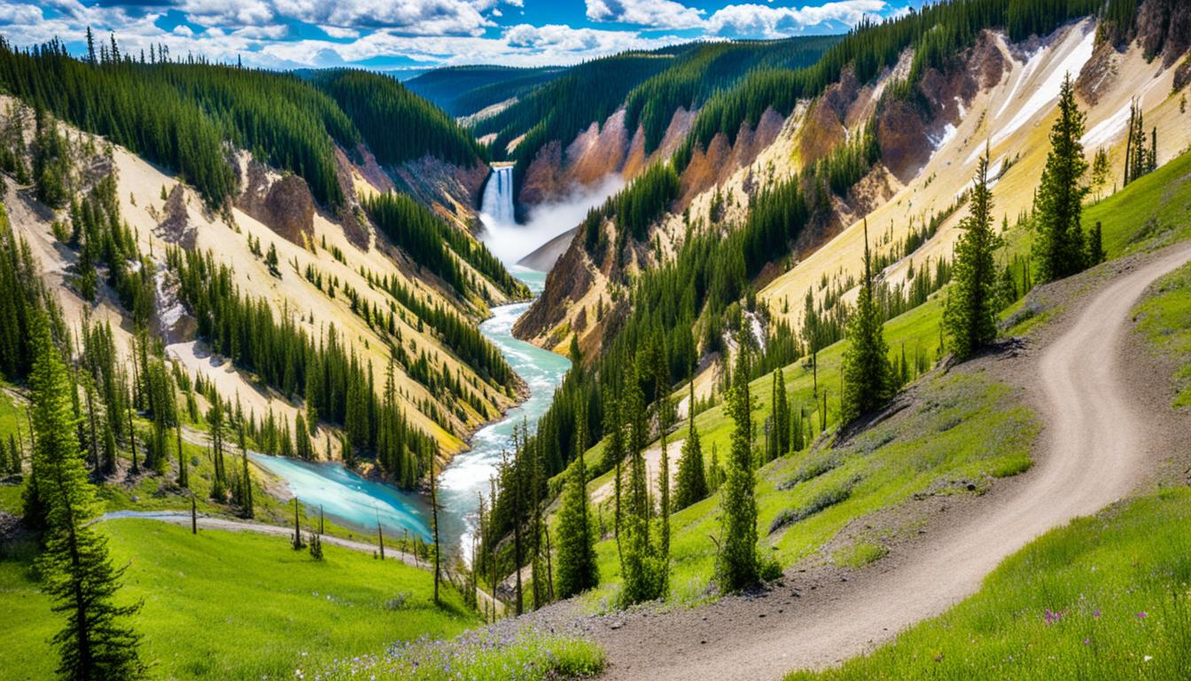 Hiking trails in Yellowstone National Park