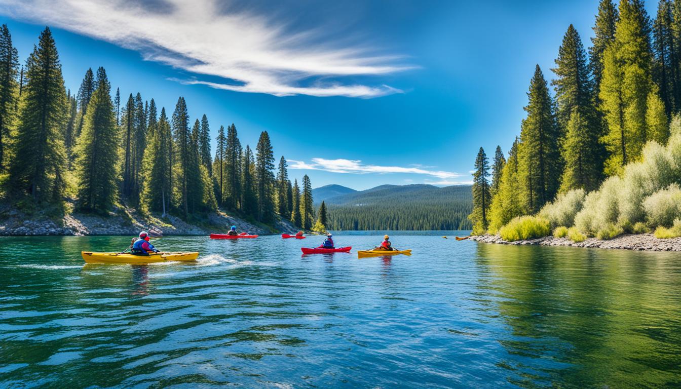 Kayaking on Payette Lake