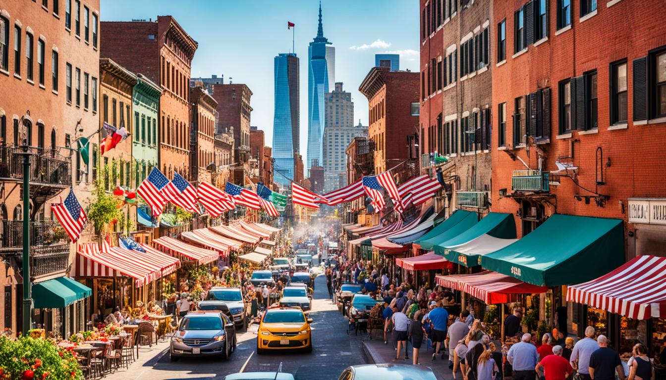 Little Italy and Chinatown neighborhoods