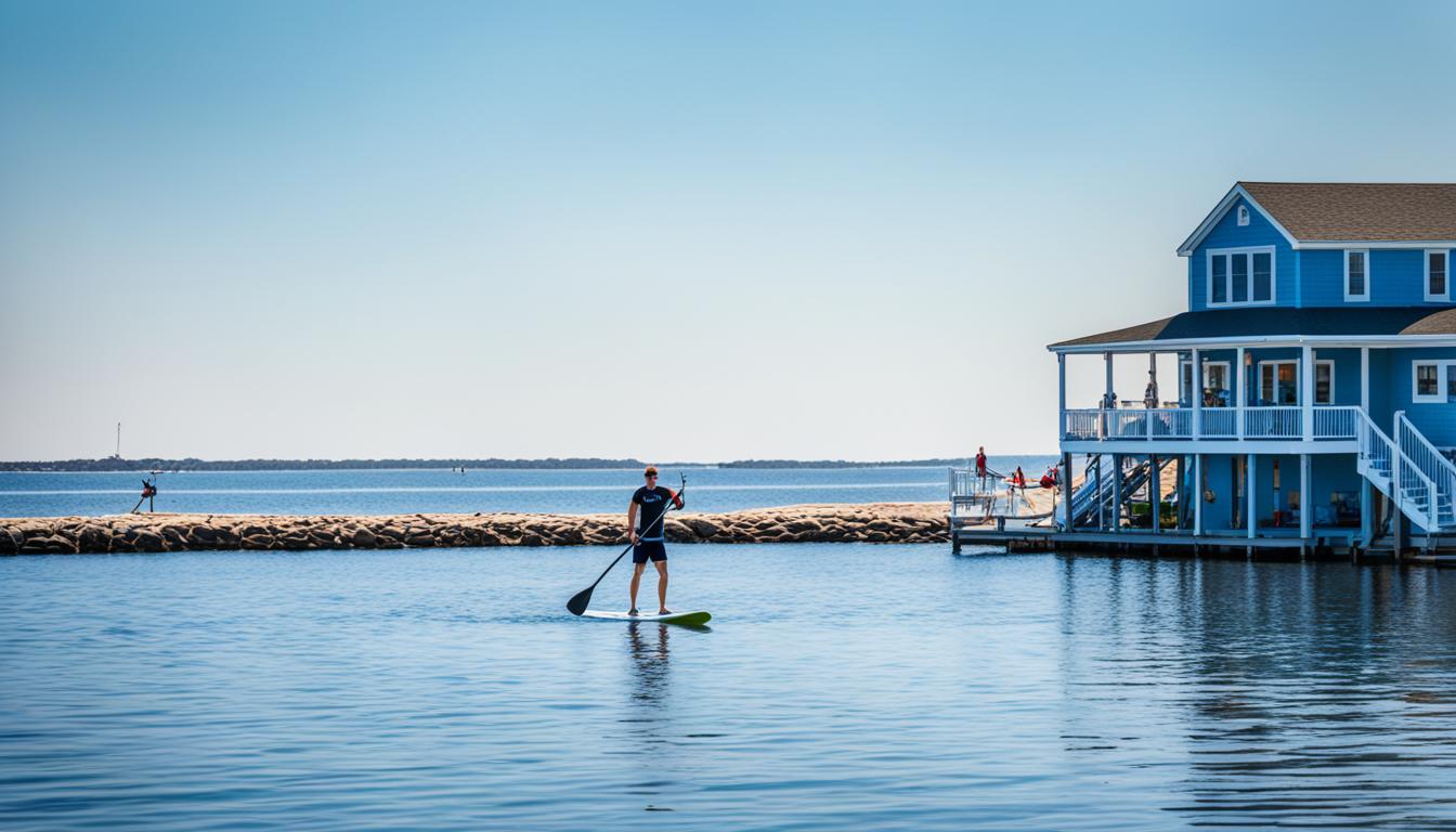 Paddleboarding in Dewey Beach