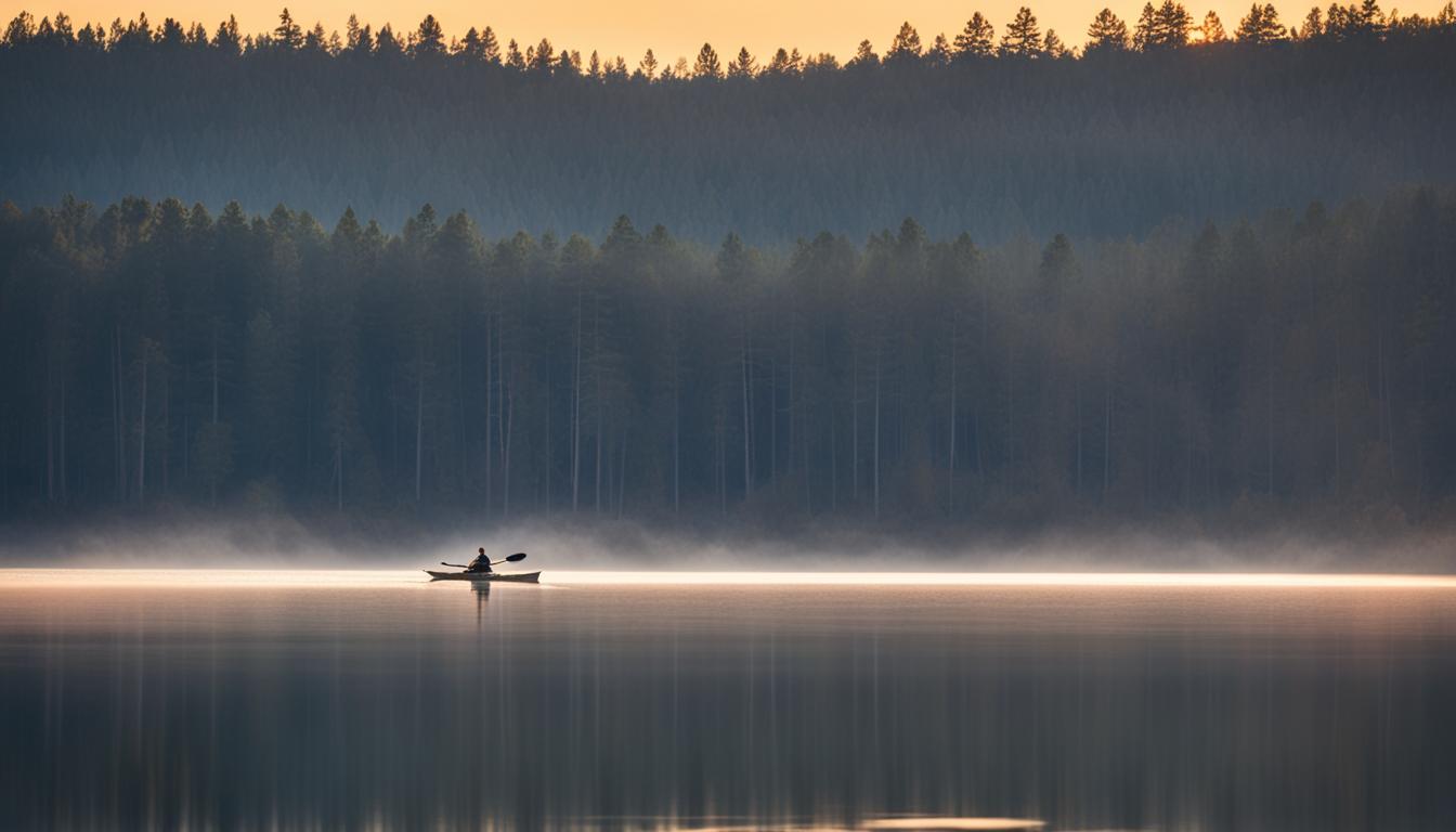 Paddling on DeGray Lake