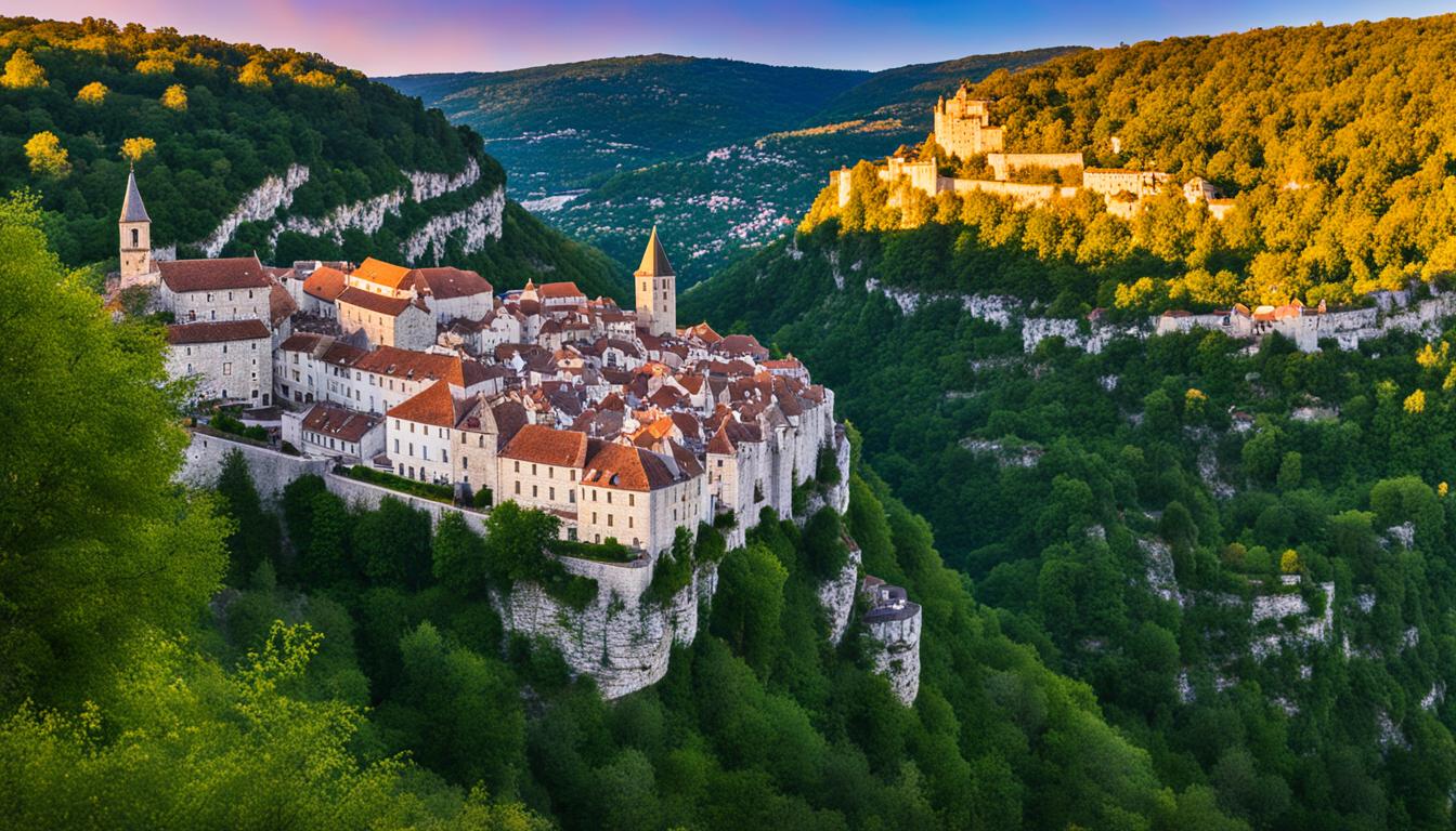 Rocamadour sunset viewing