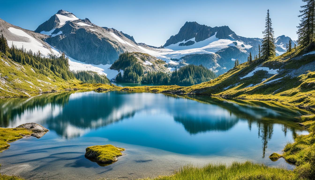 Scenic views of Elfin Lakes