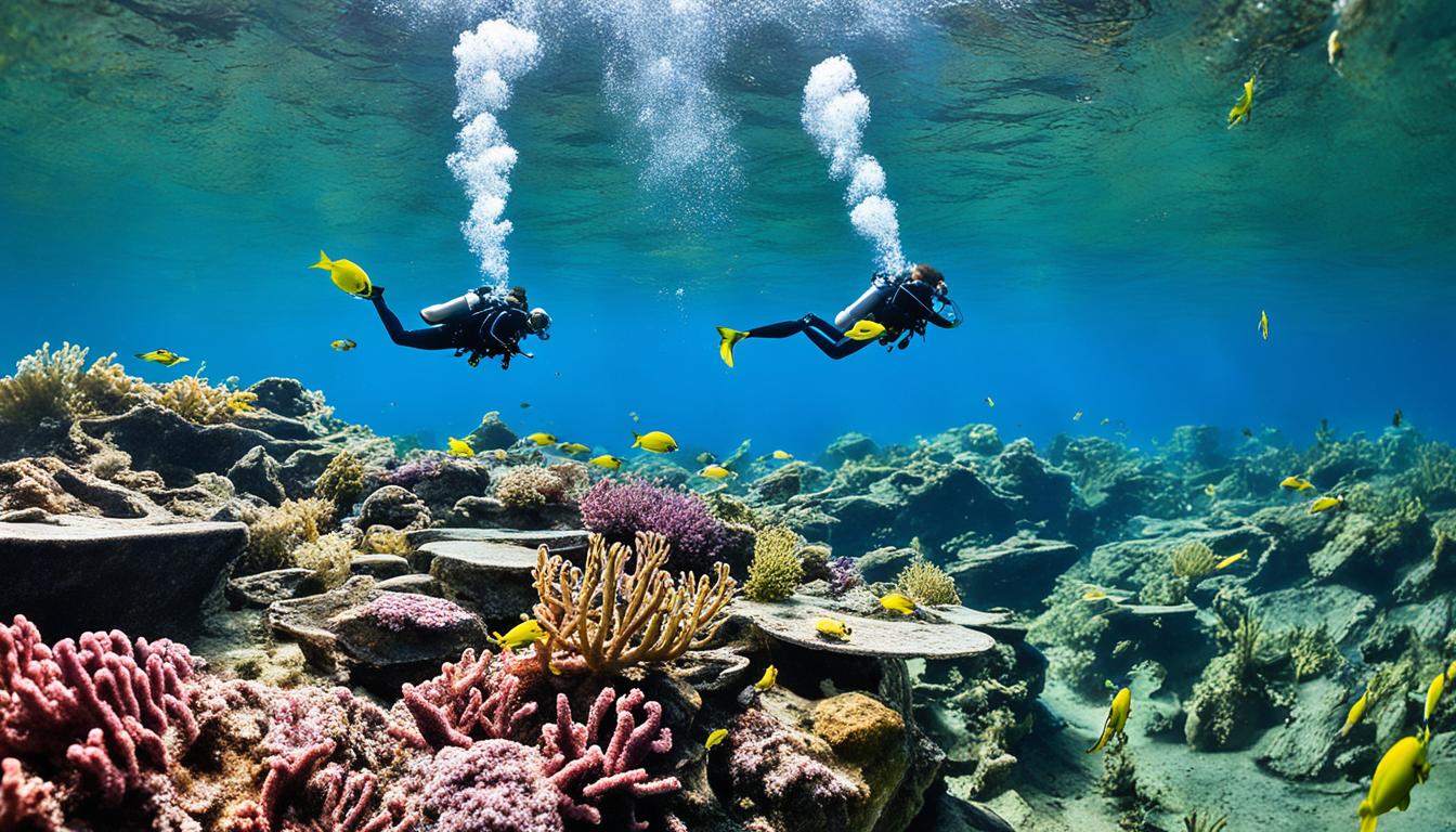 Scuba diving at Lake Ouachita