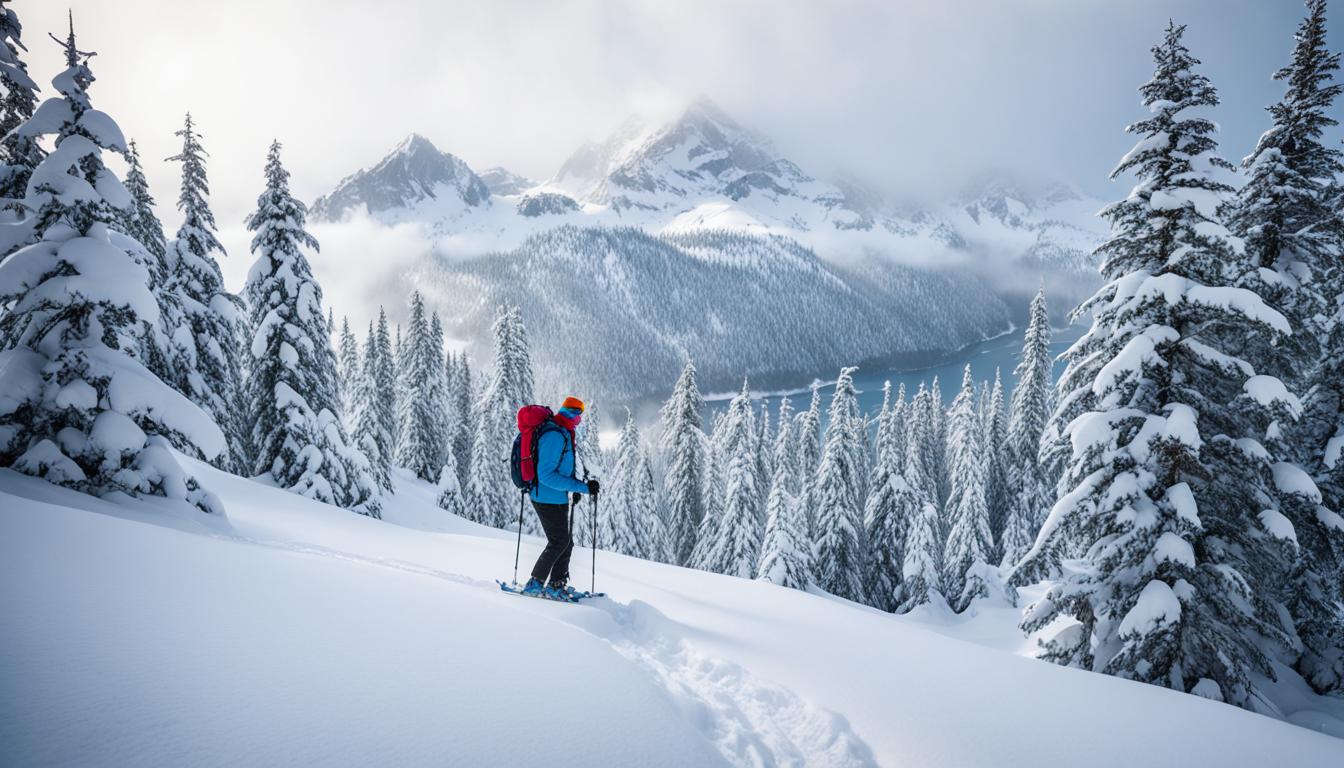 Snowshoeing at Elfin Lakes