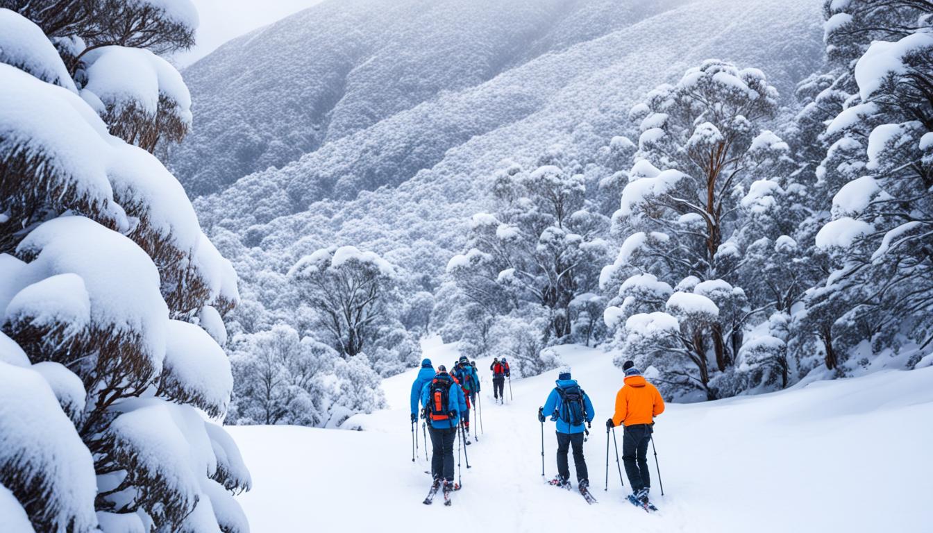 Snowshoeing in Thredbo Valley