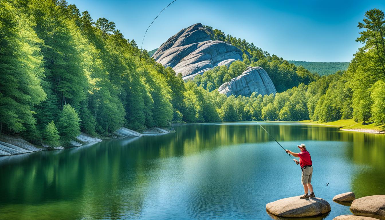 Stone Mountain Lake fishing