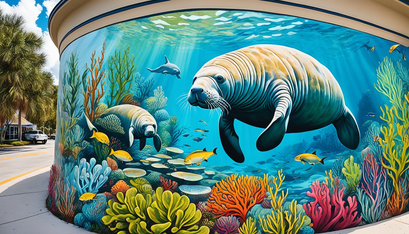 manatee murals Crystal River