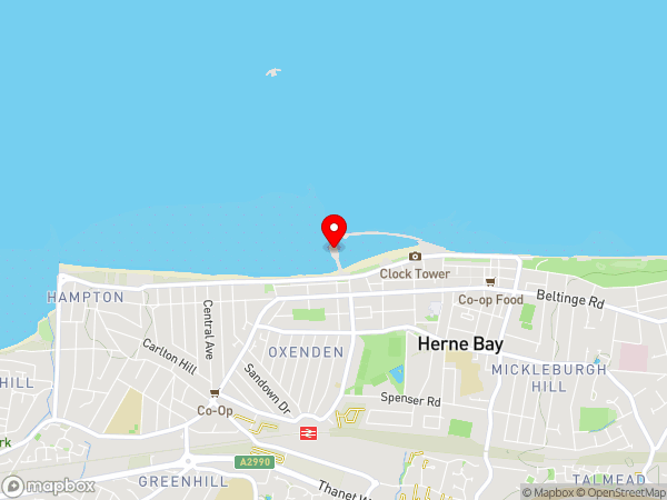 Herne Bay Pier at England (United Kingdom) Harbors, Harbours, Marinas ...