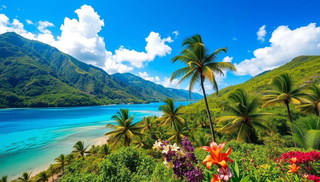 American Samoa Tropical Landscape