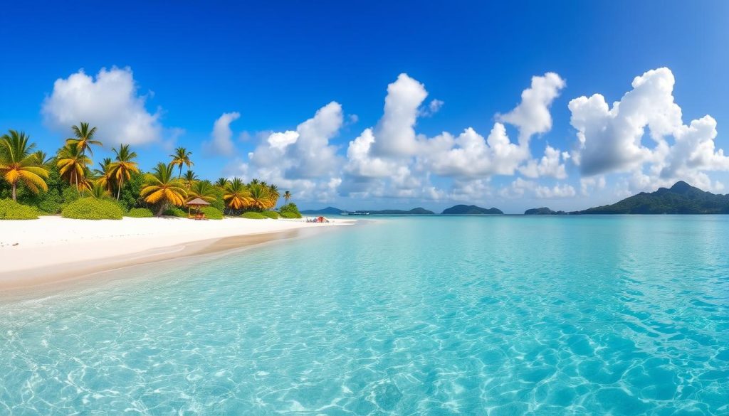 Anse Vata Beach Panorama