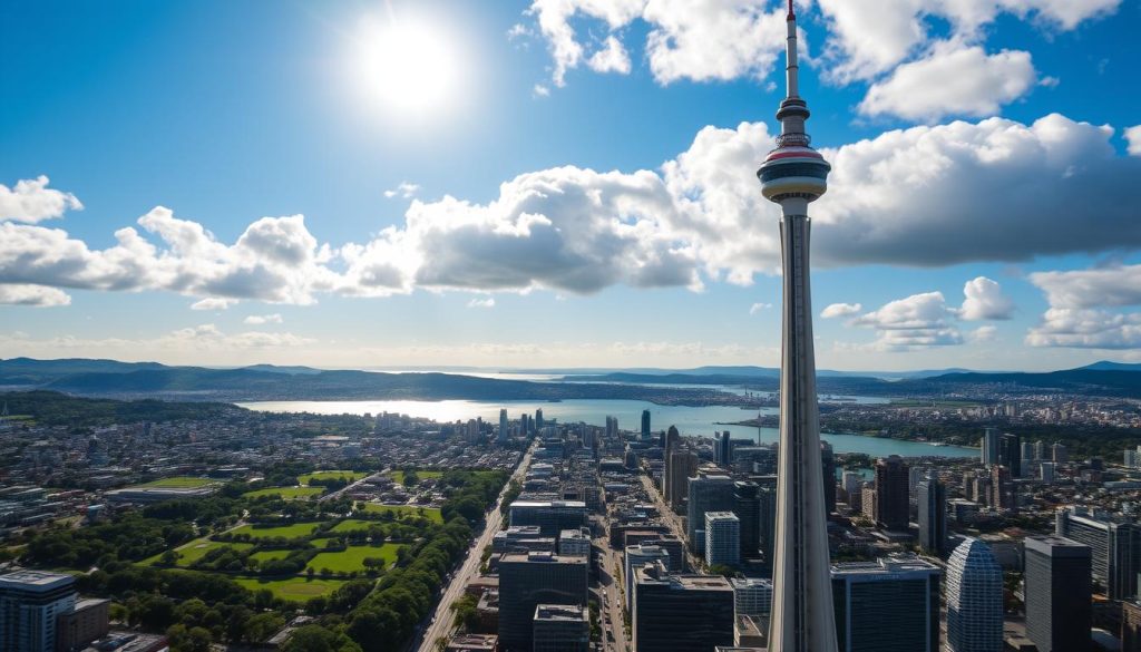 Auckland Sky Tower Panoramic View