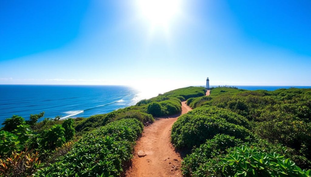 Caja de Muertos hiking trails lighthouse view