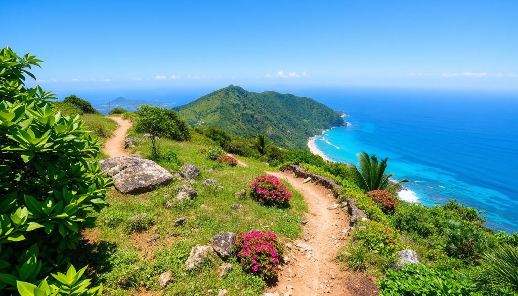 Challenging Hiking Trail to Colombier Beach