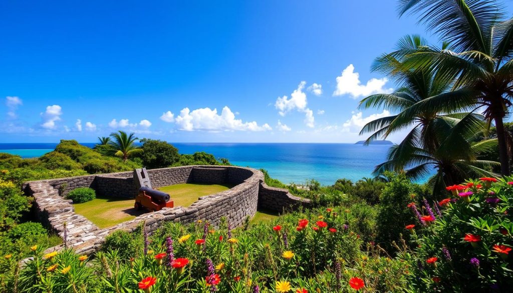 Fort Rodney Historic Ruins in St. Lucia