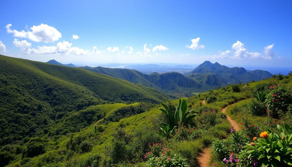 Grenada Hiking Trails Landscape