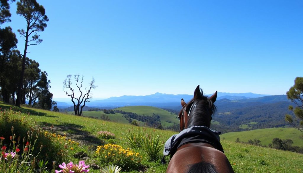 Horse Riding in Tasmanian Nature Reserve