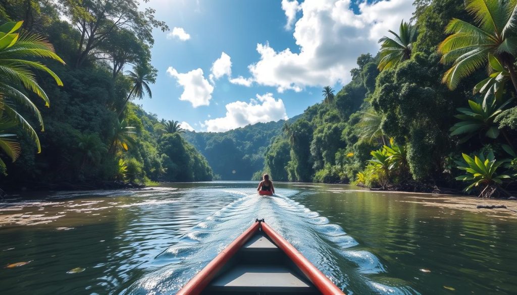 Indian River Guided Boat Tour in Dominica