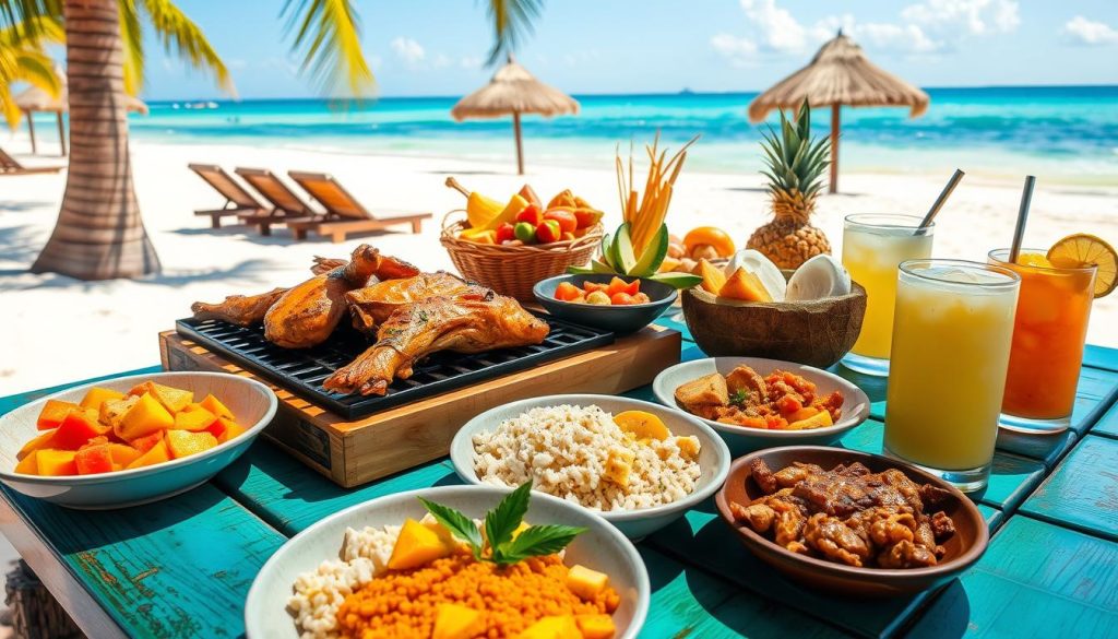 Jamaican Cuisine at Seven Mile Beach