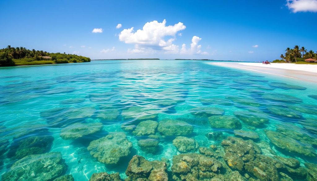 Long Cay natural landscapes and marine environment