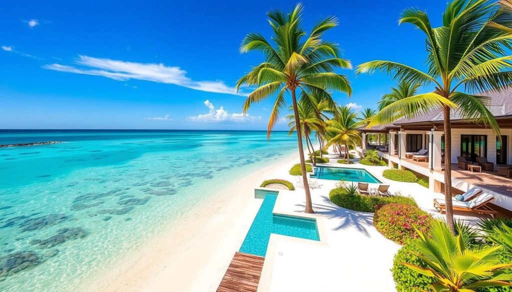 Luxury Beachfront Villas in Ambergris Cay