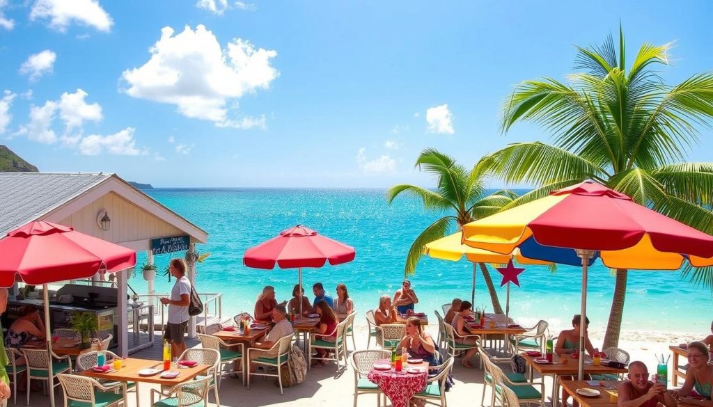 Maho Bay Beach Dining Options