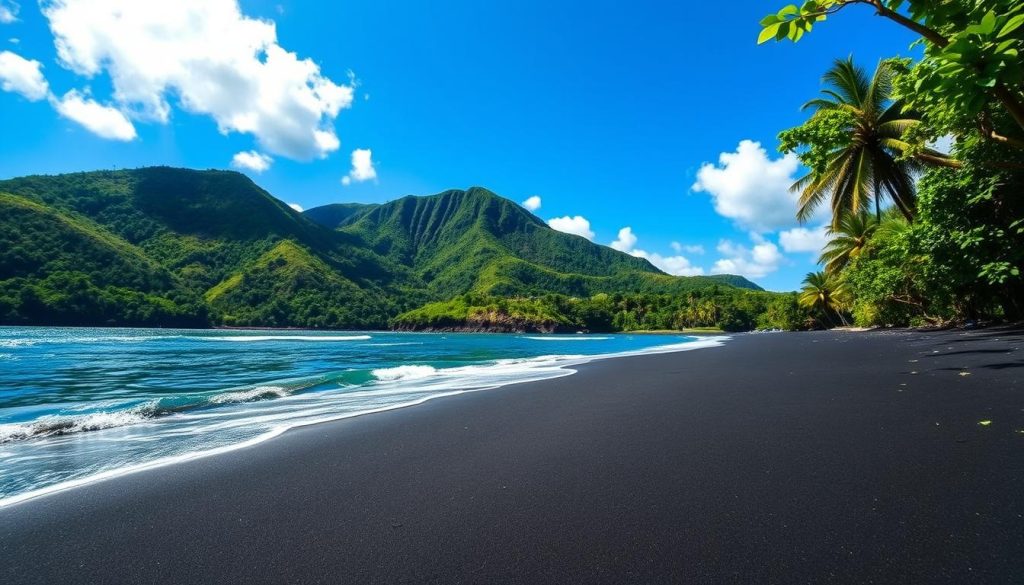 Mero Beach Black Sand Shore