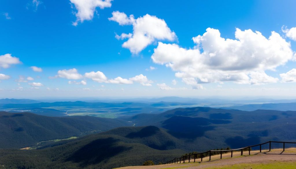 Mt Donna Buang summit scenic view