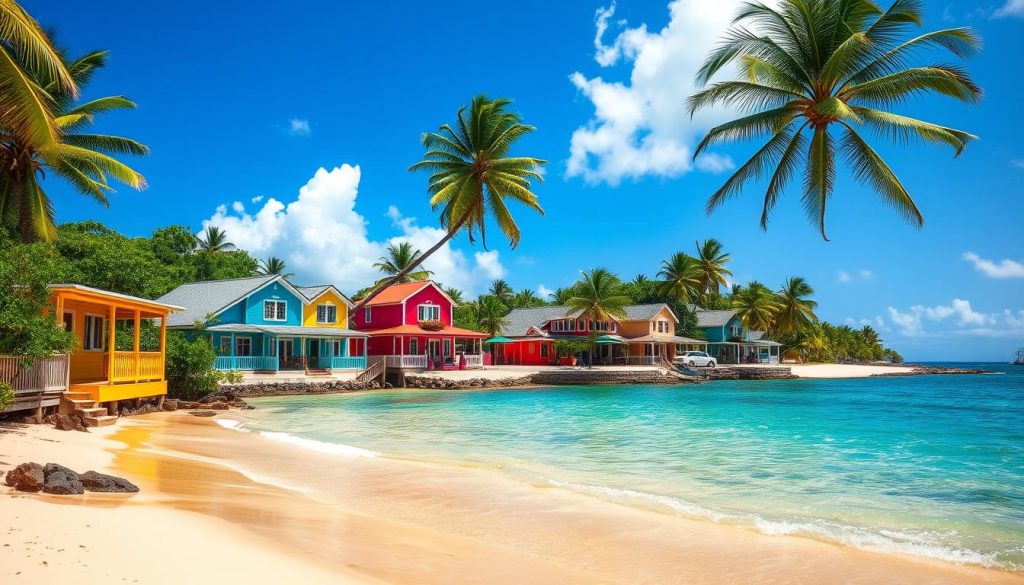 Petites Anses Village in Caribbean Islands