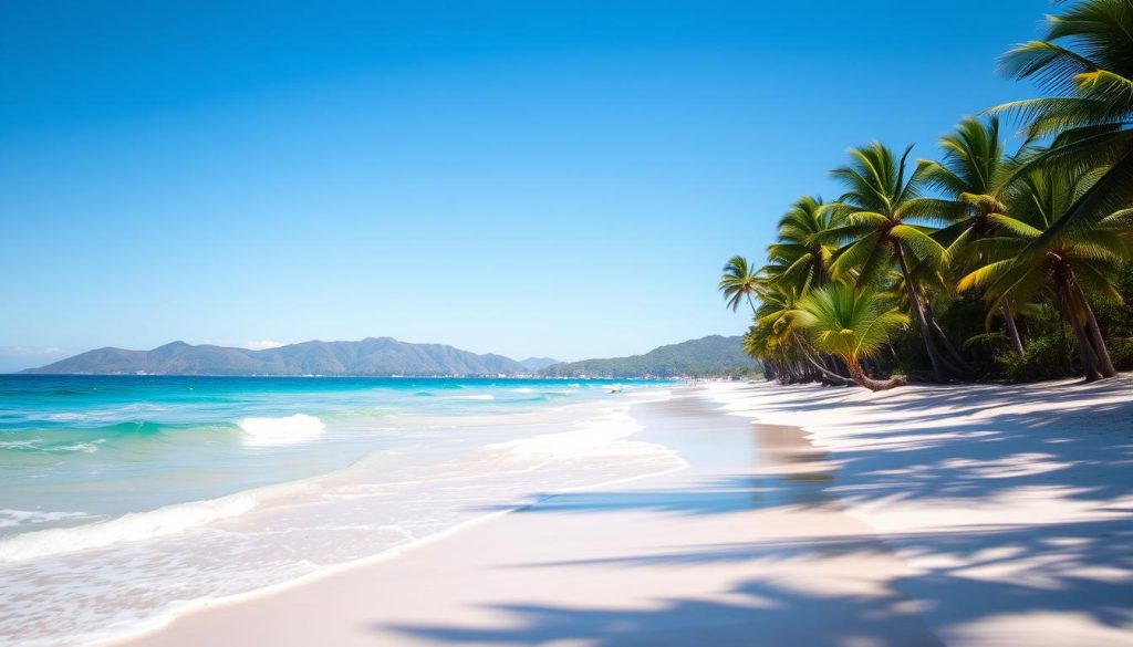 Pink Sand Beach in Santa Cruz Island