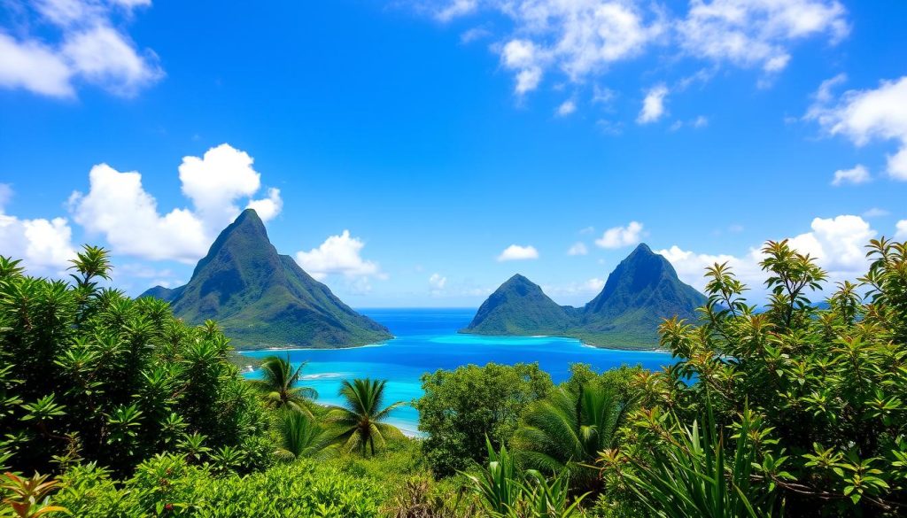 Pitons Scenic Landscape in Choiseul