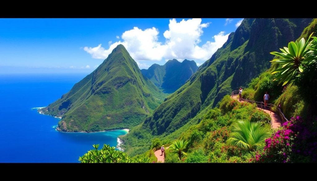 Pitons hike in St. Lucia