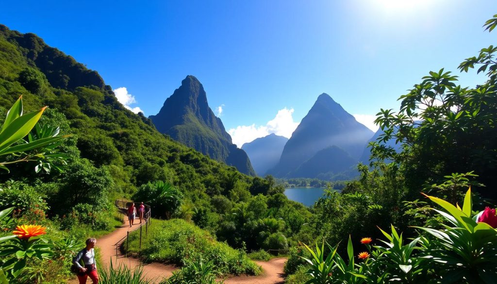 Pitons hiking St. Lucia