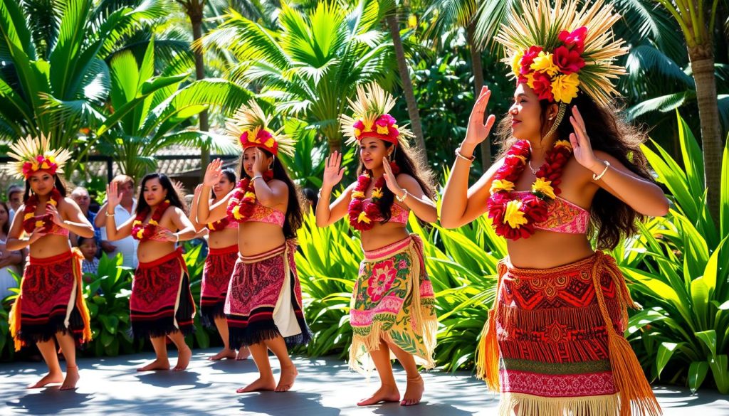 Polynesian Cultural Performance in Papeetē