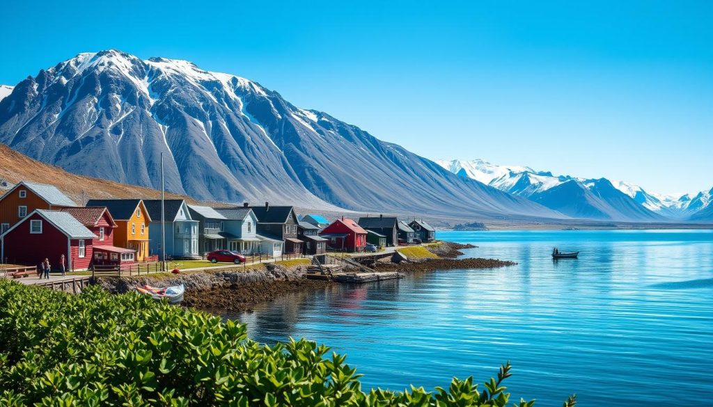 Qeqertarsuaq town Disko Island settlement