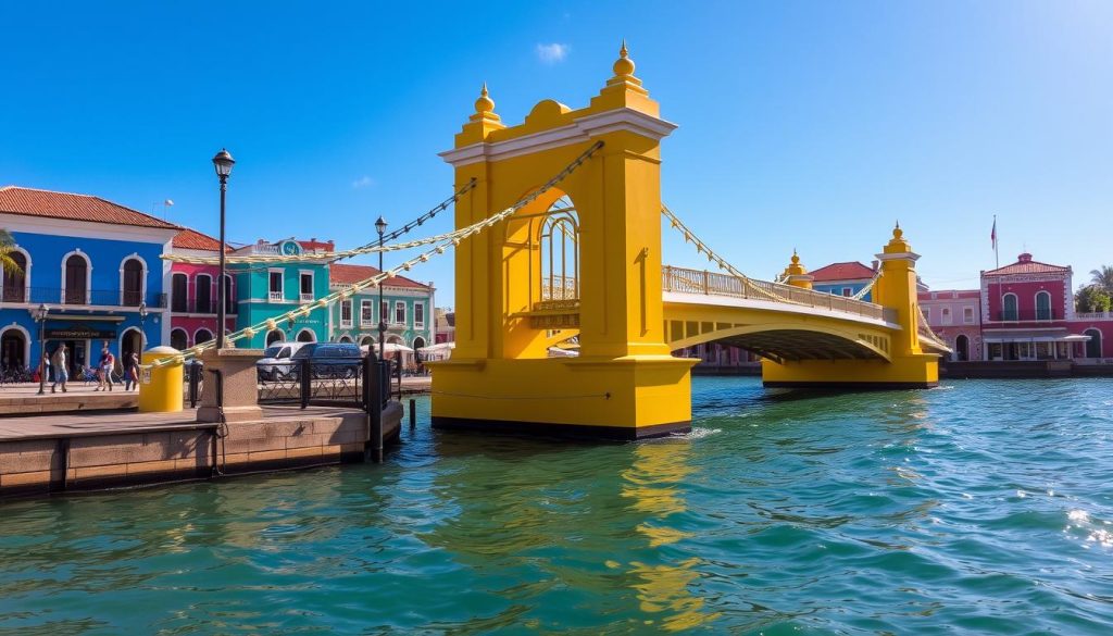 Queen Emma Bridge Newport Curacao Historic Landmark