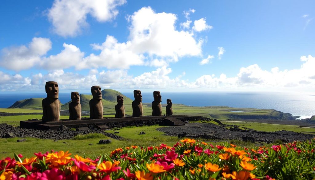 Rano Raraku Moai Quarry Landscape