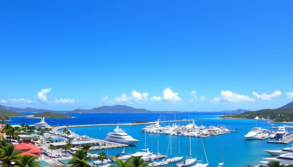 Rodney Bay Marina Panorama