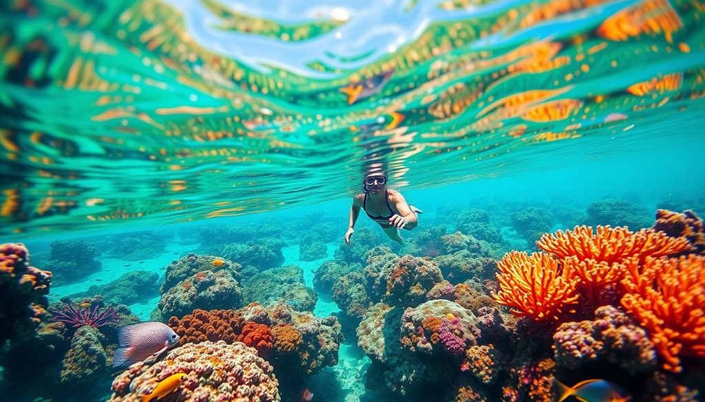 Snorkeling at Plage du Bourg