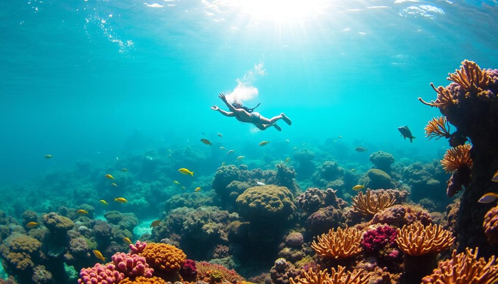 Snorkeling in Fort George Cay Marine Ecosystem