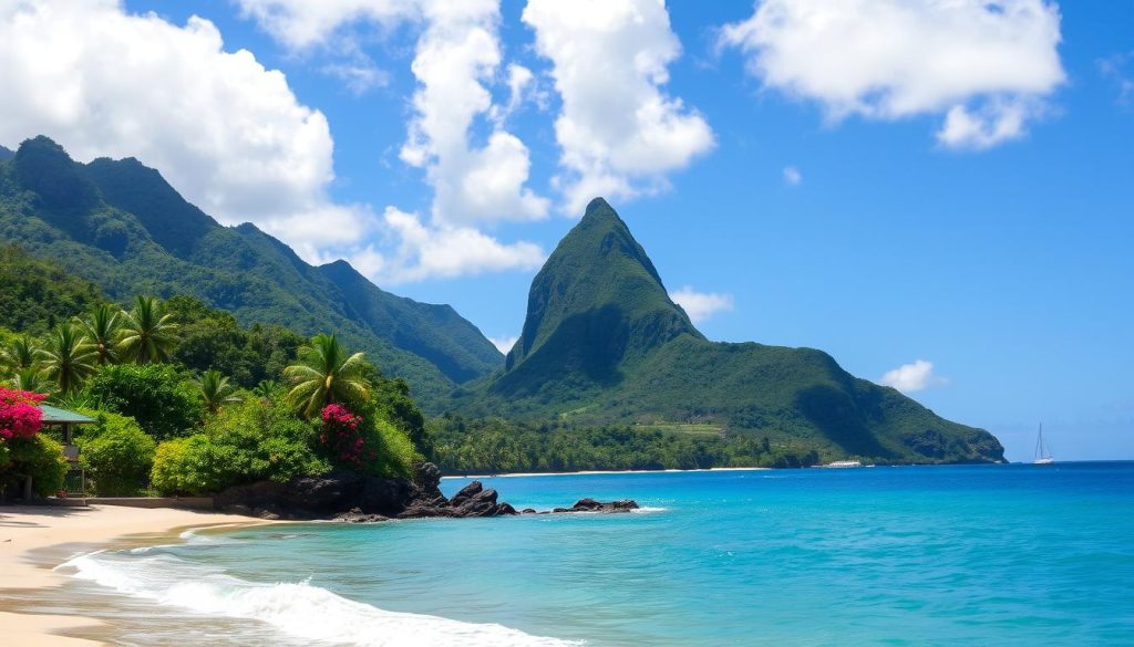 Soufriere St. Lucia Caribbean Landscape