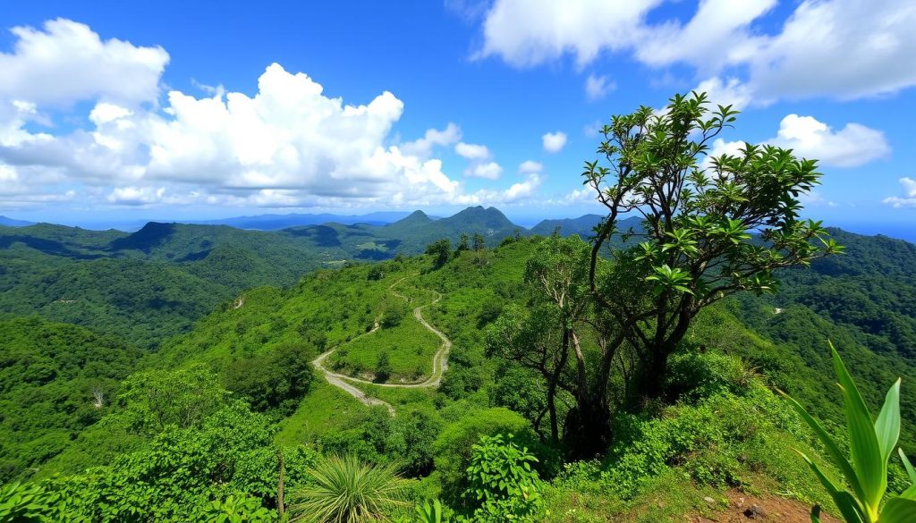 Tinaga Island hiking trails viewpoint