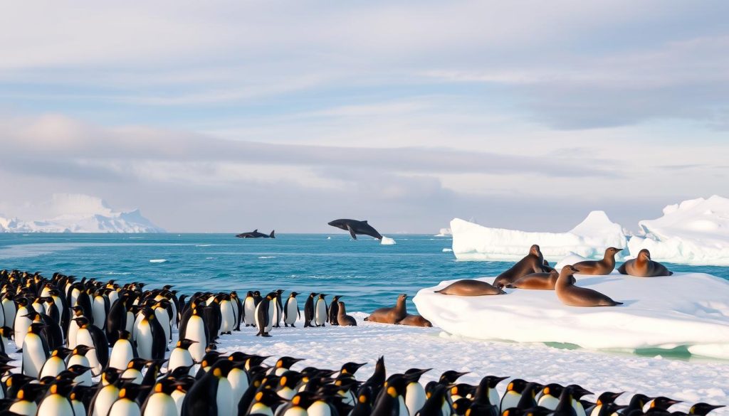 Antarctica wildlife penguins whales seals