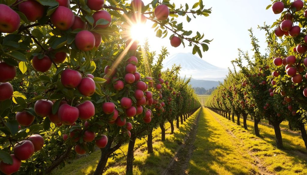 Apple orchard in Hirosaki