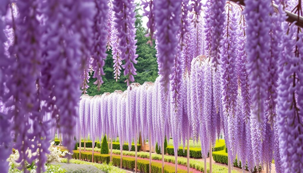 Ashikaga Flower Park wisteria blooms